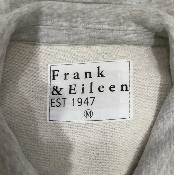 Frank & Eileen Belfast Triple Fleece Peacoat Jacket In Gray Melange Size Medium - Picture 11 of 14